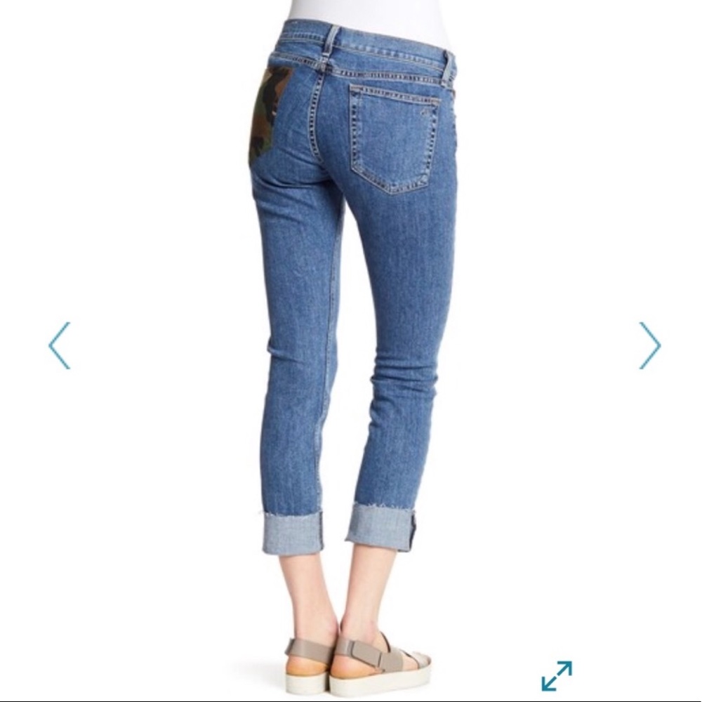 ✨Rag&Bone Dre Camo Low Rise Jeans 27 - Picture 3 of 5